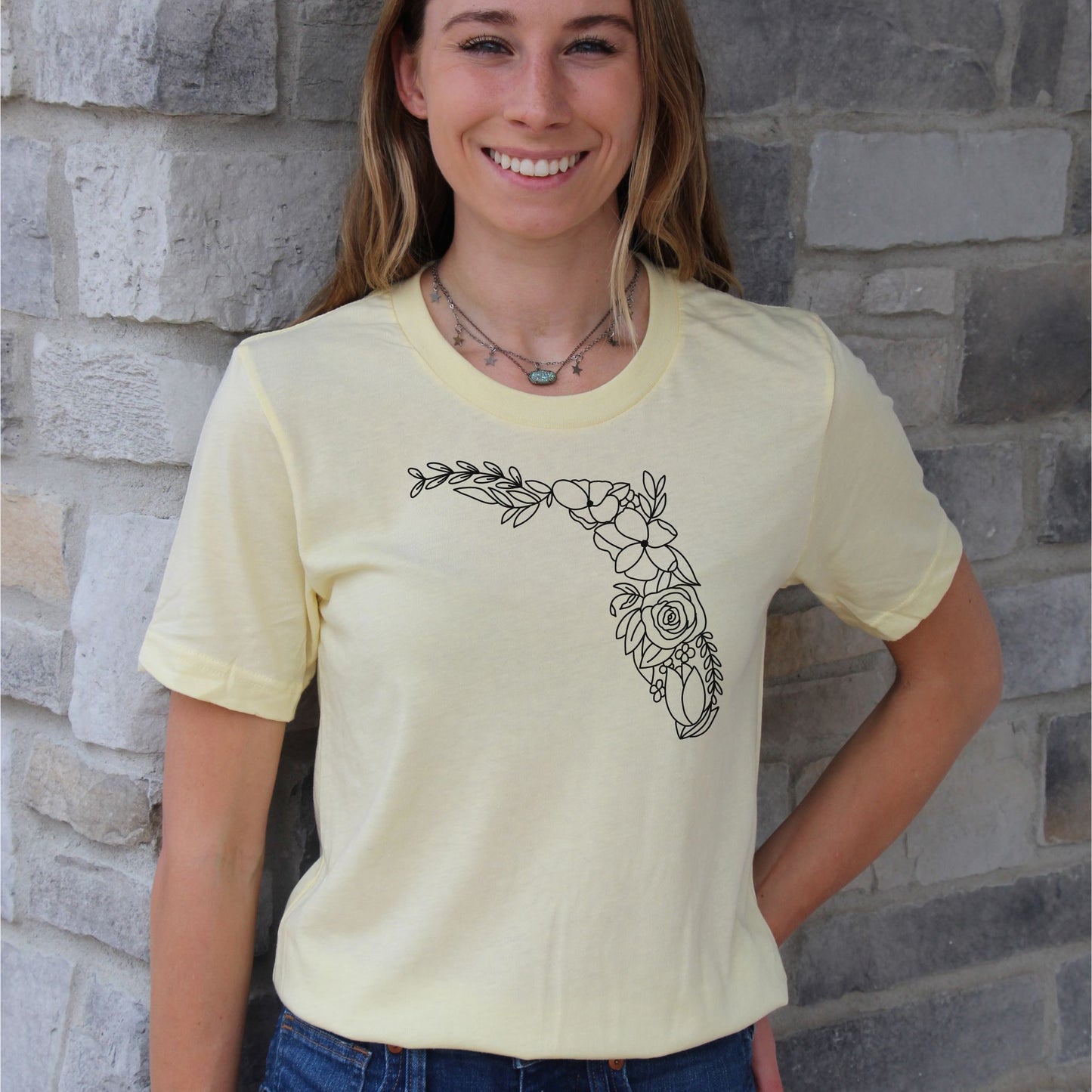 Florida Floral State Graphic Tee