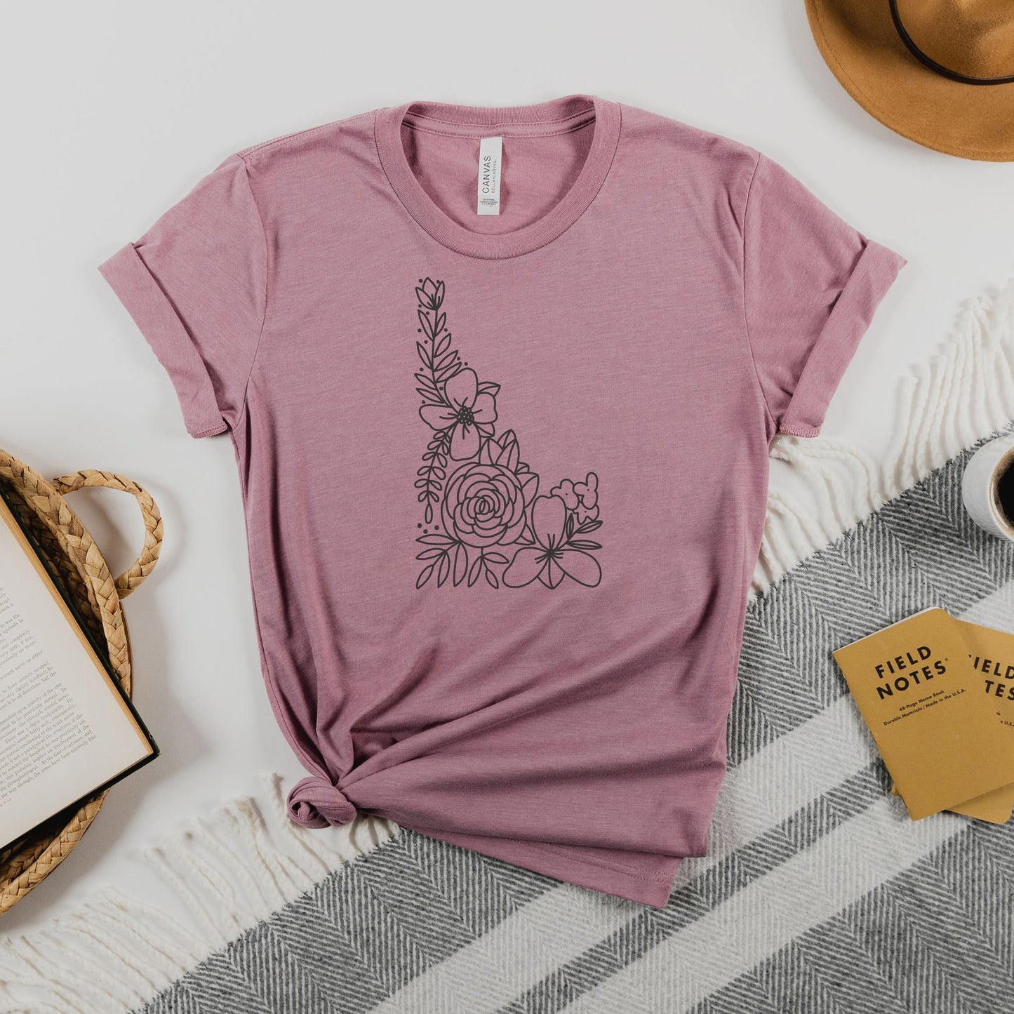 Idaho Floral State Graphic Tee