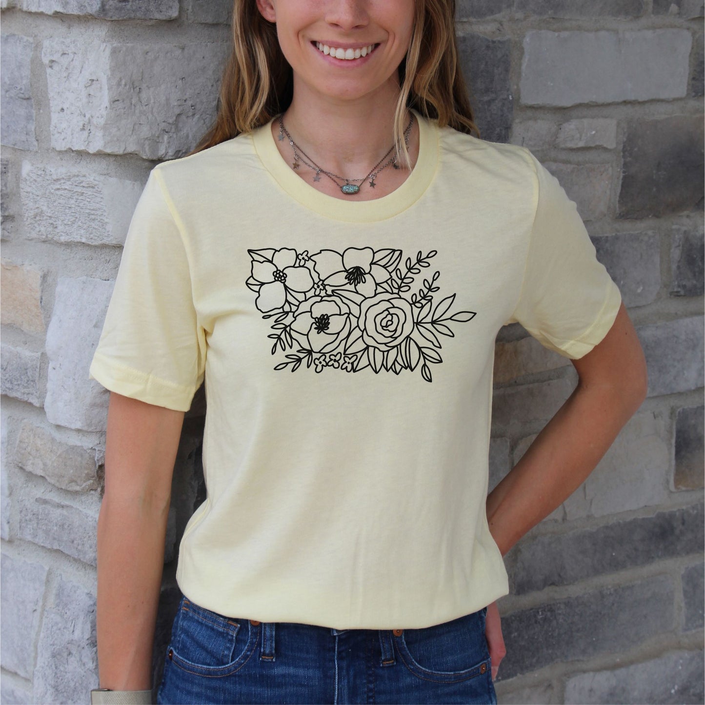 Iowa Floral State Graphic Tee