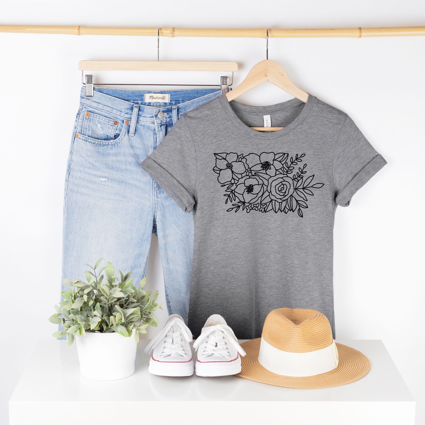 Iowa Floral State Graphic Tee