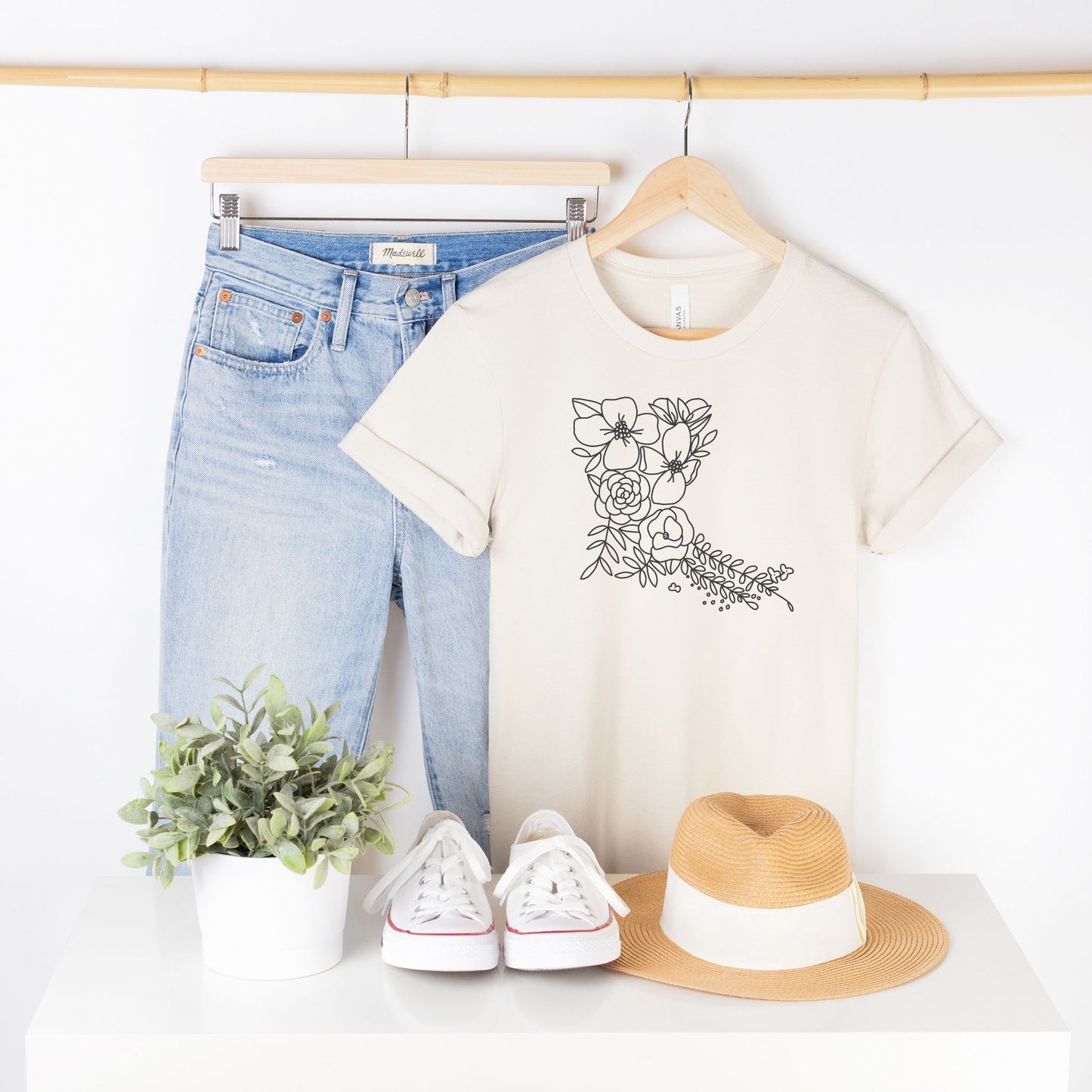 Louisiana Floral State Graphic Tee