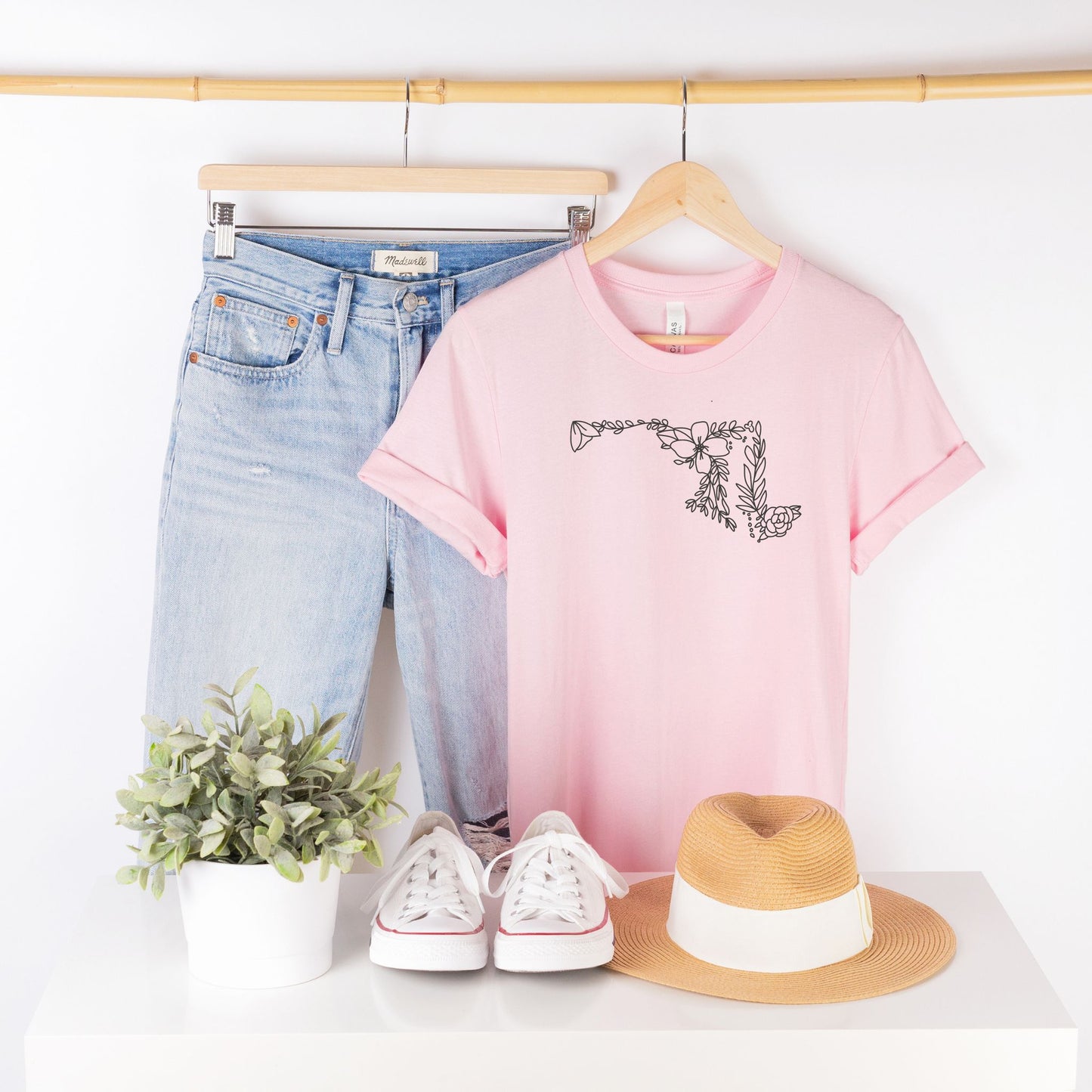Maryland Floral State Graphic Tee