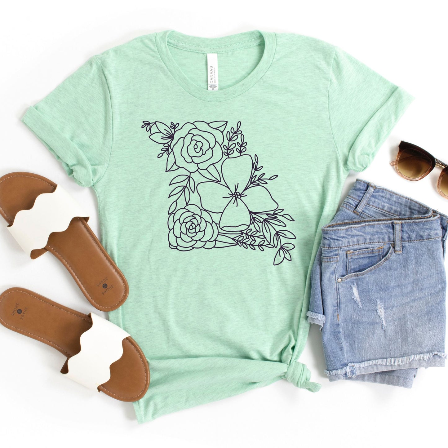 Missouri Floral State Graphic Tee