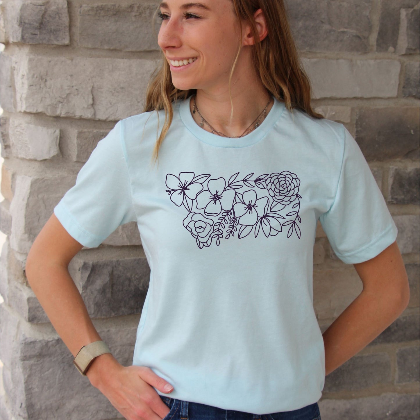 Montana Floral State Graphic Tee