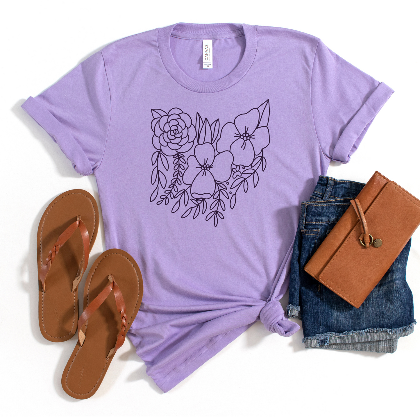 Ohio Floral State Graphic Tee