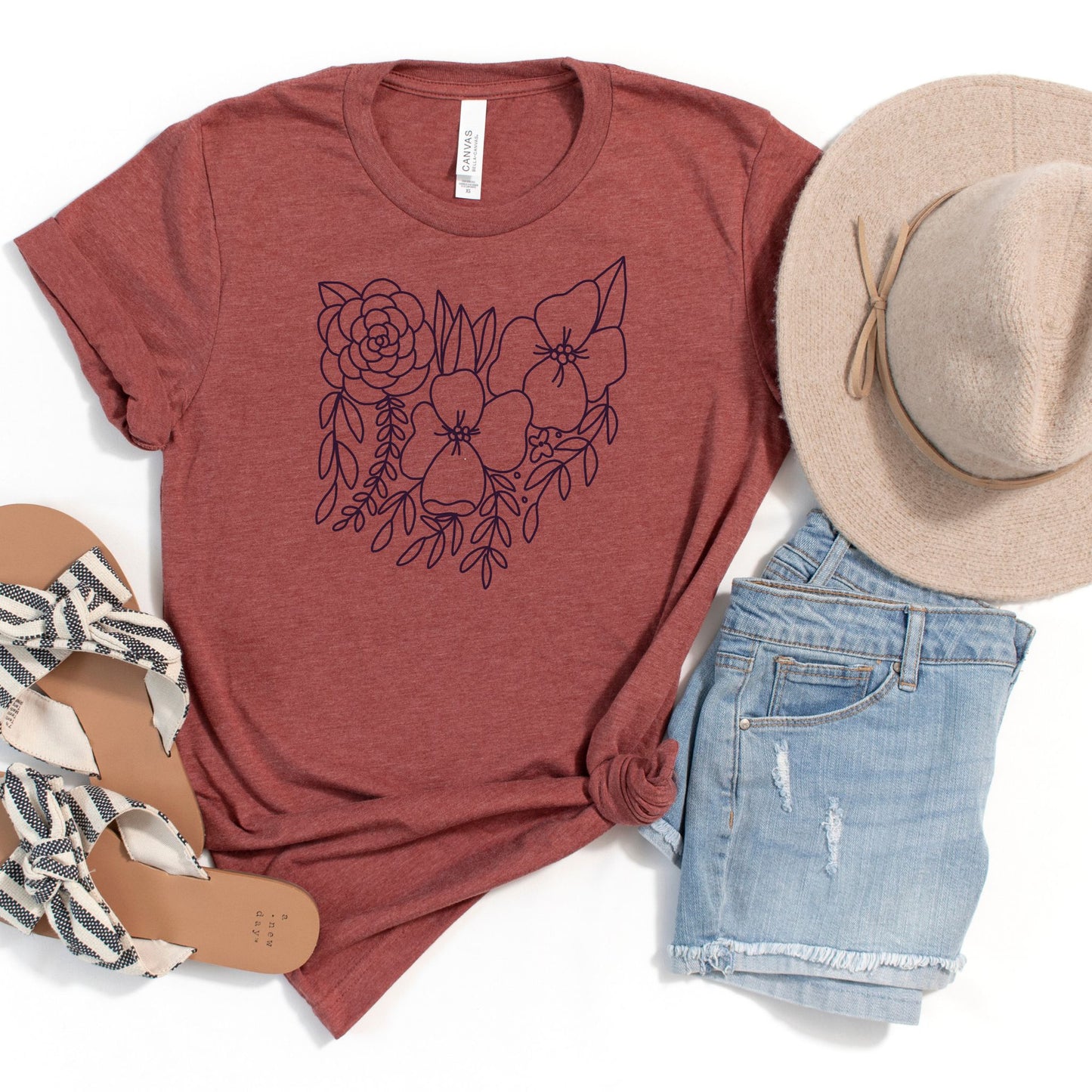 Ohio Floral State Graphic Tee