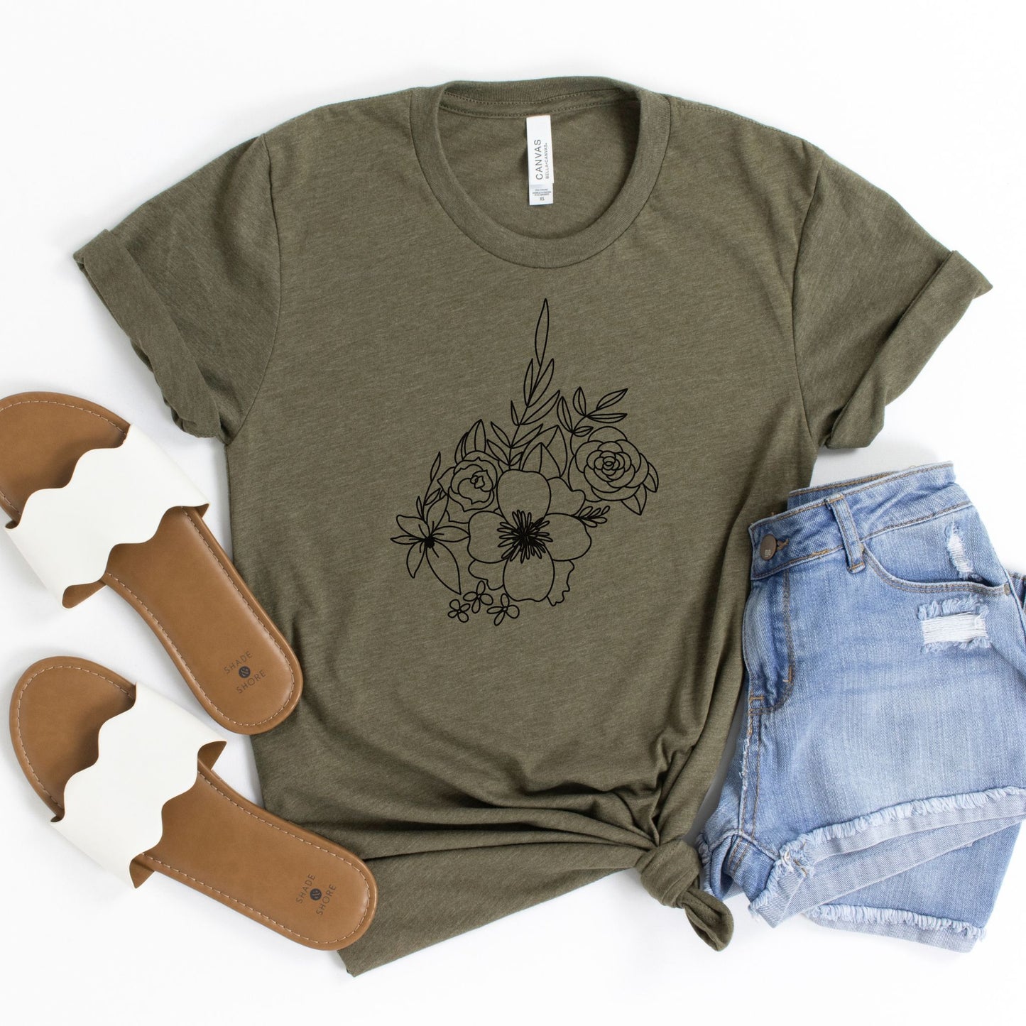 West Virginia Floral State Graphic Tee