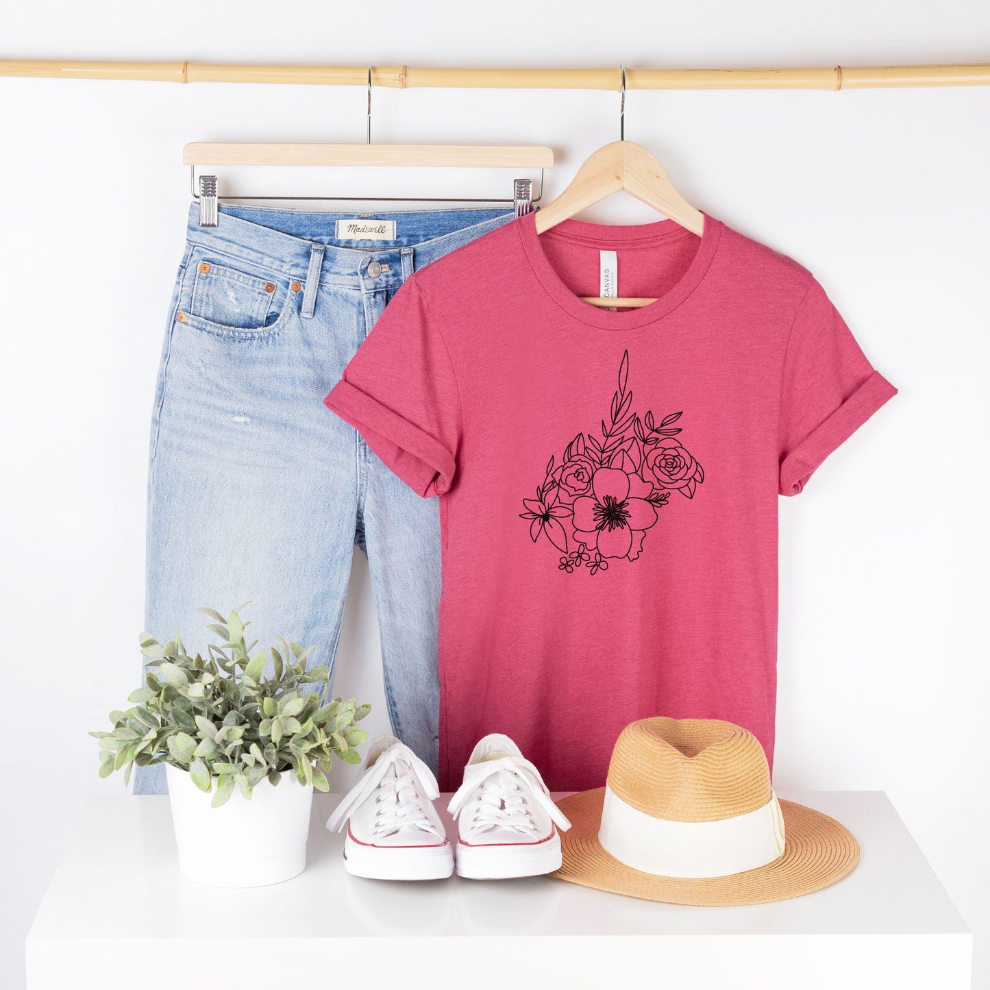 West Virginia Floral State Graphic Tee