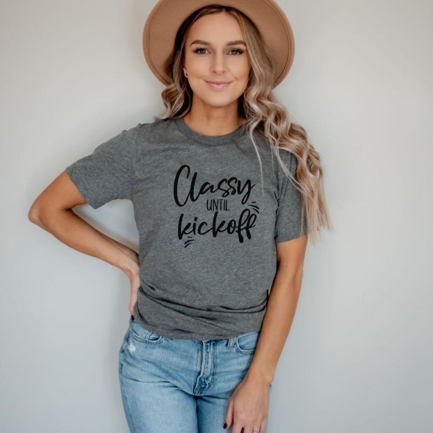 Classy Until Kickoff Graphic Tee