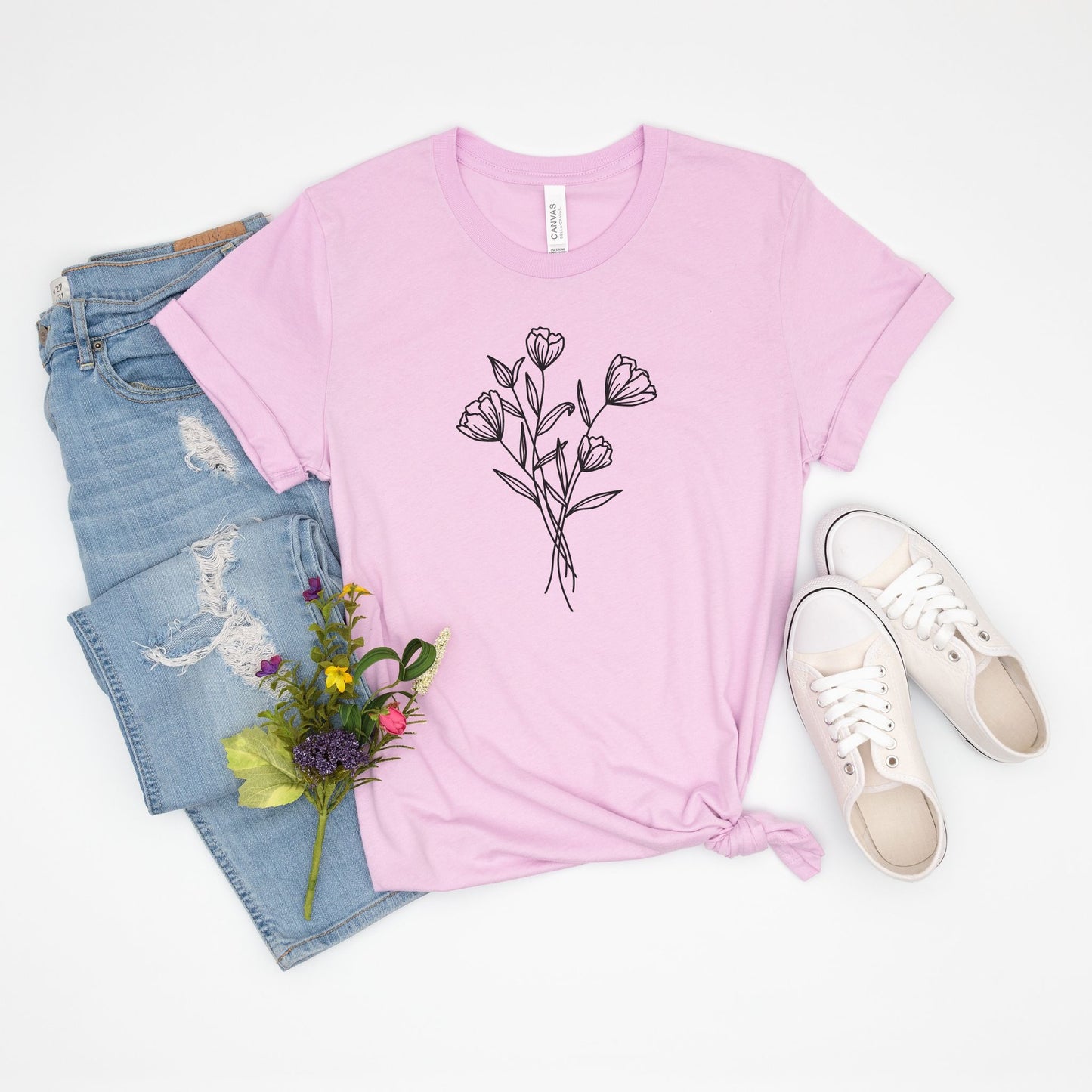 Cosmos Flower Graphic Tee