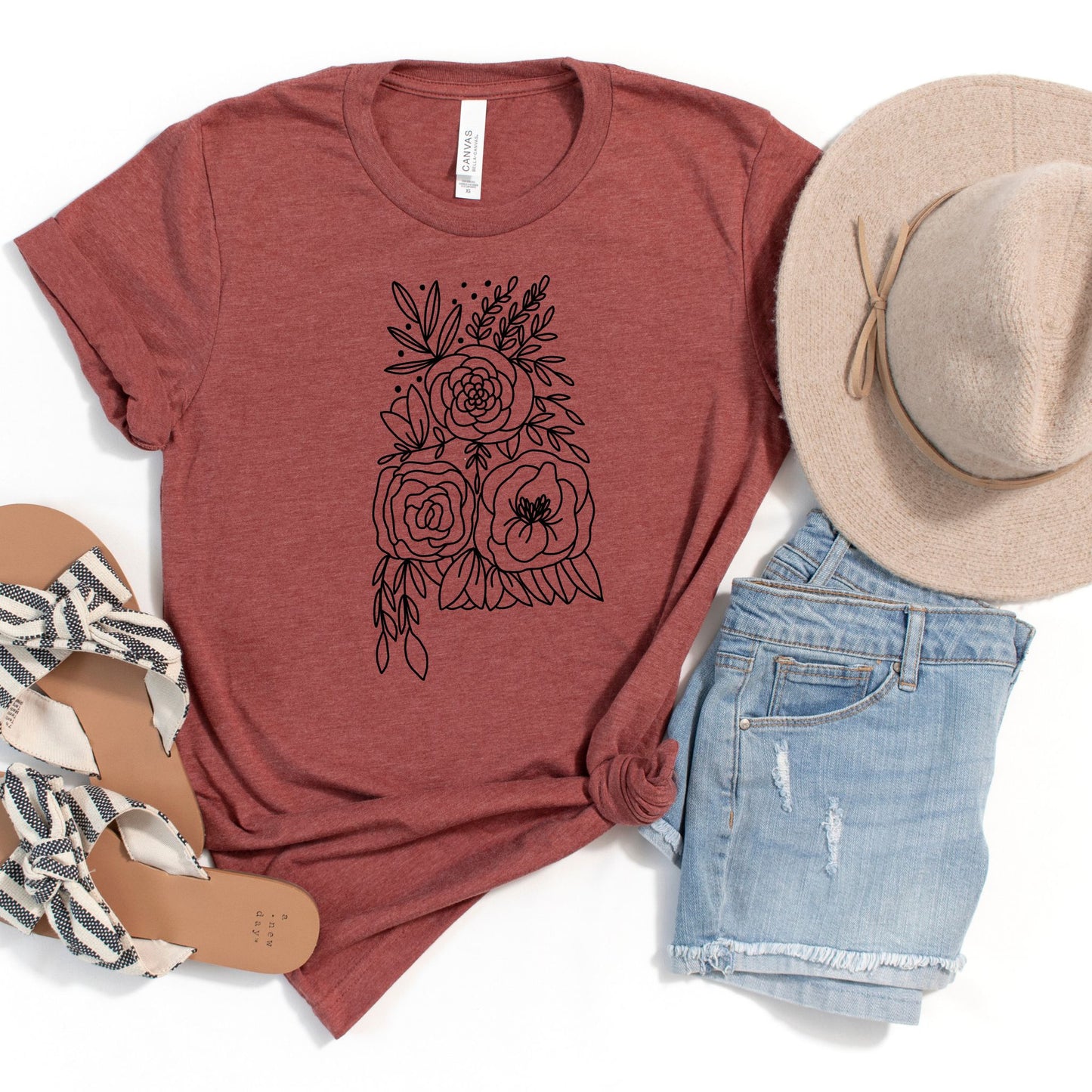 Alabama Floral State Graphic Tee