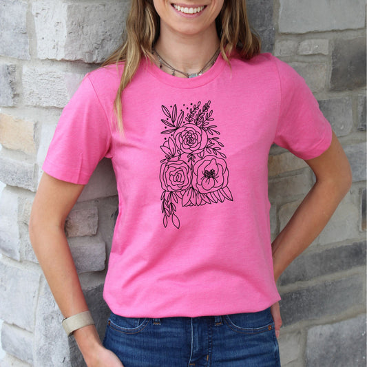 Alabama Floral State Graphic Tee