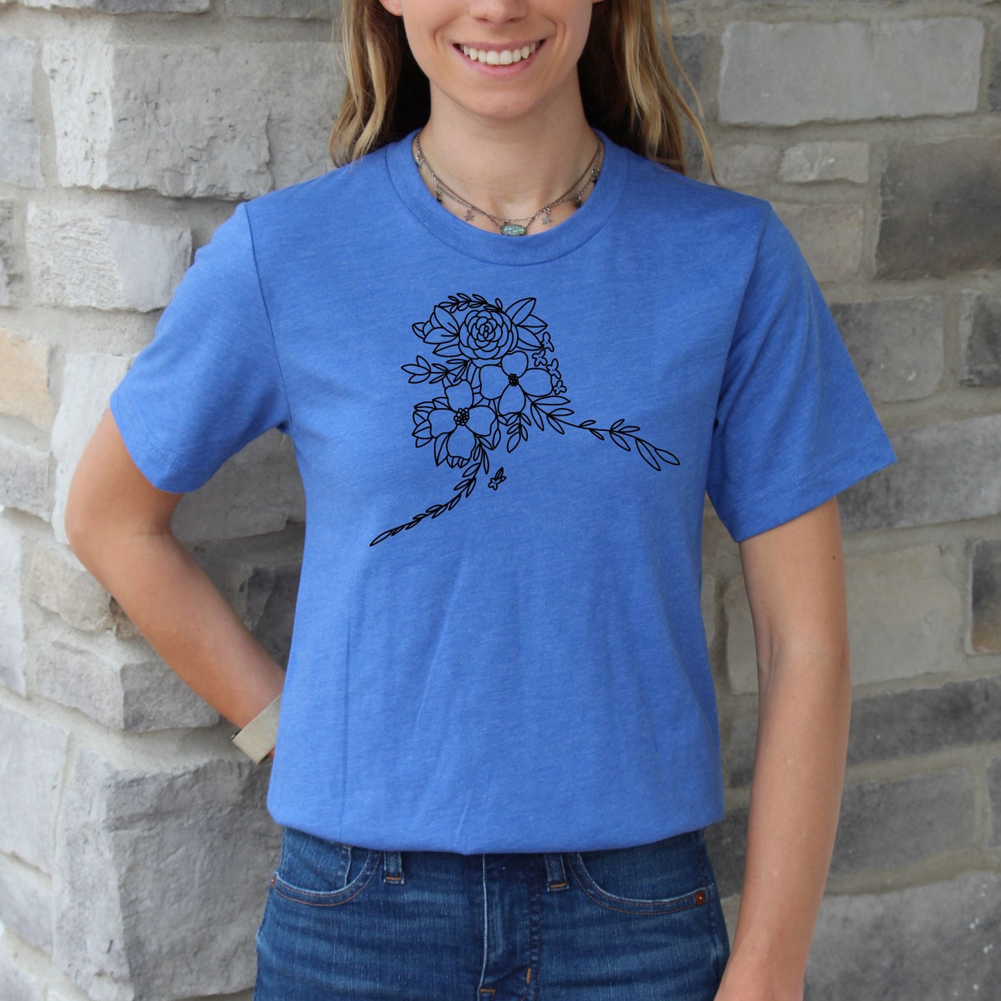 Alaska Floral State Graphic Tee