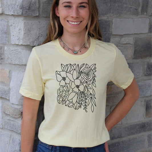 Arizona Floral State Graphic Tee