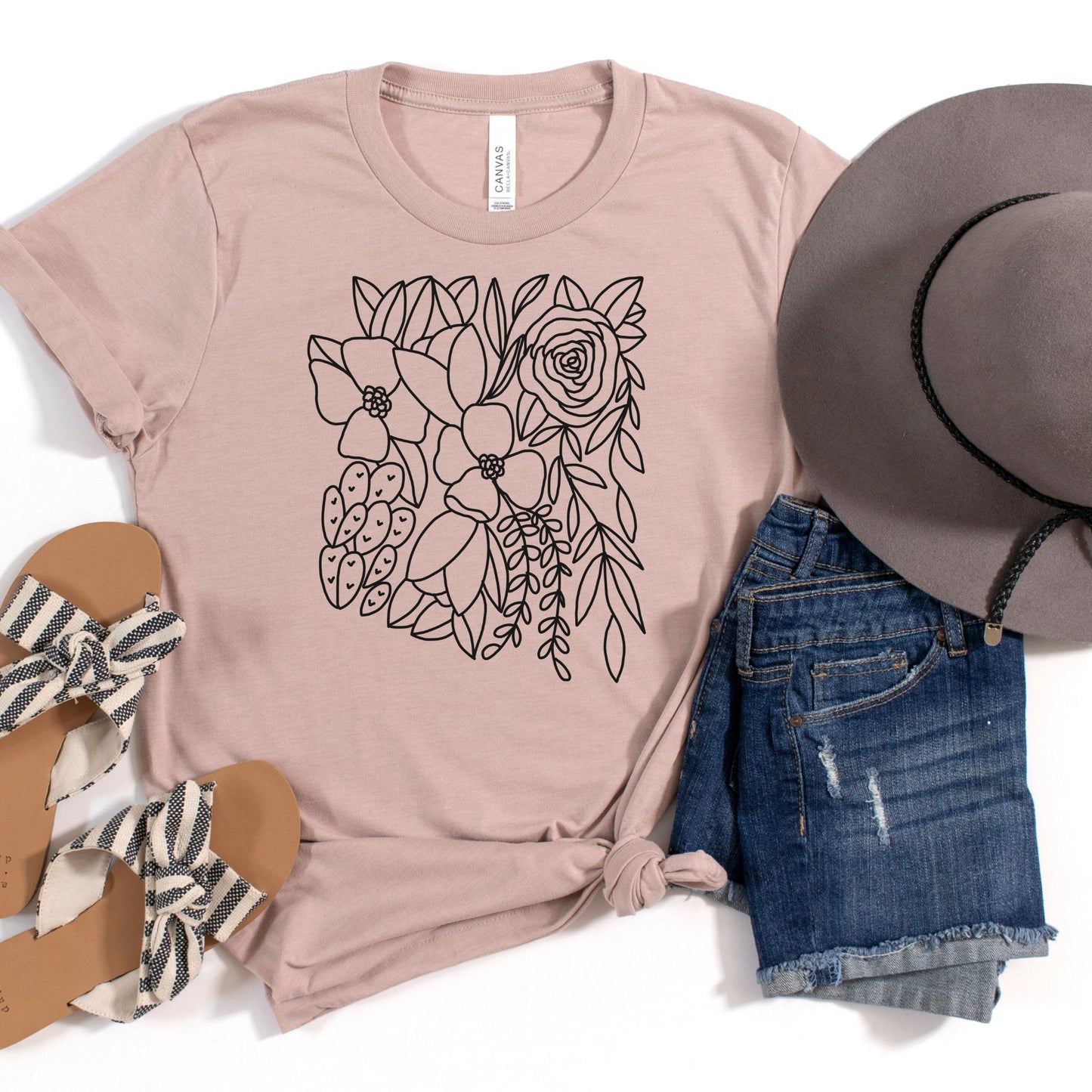 Arizona Floral State Graphic Tee