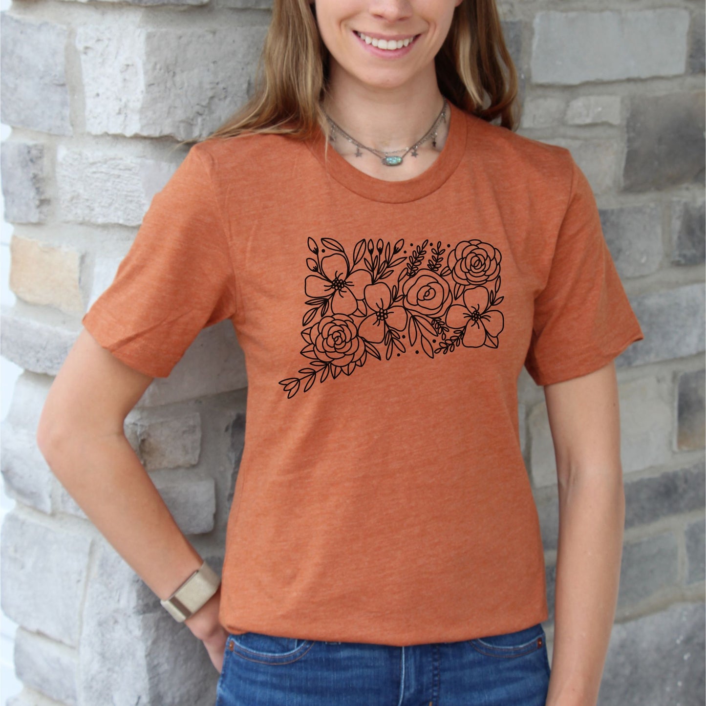 Arkansas Floral State Graphic Tee