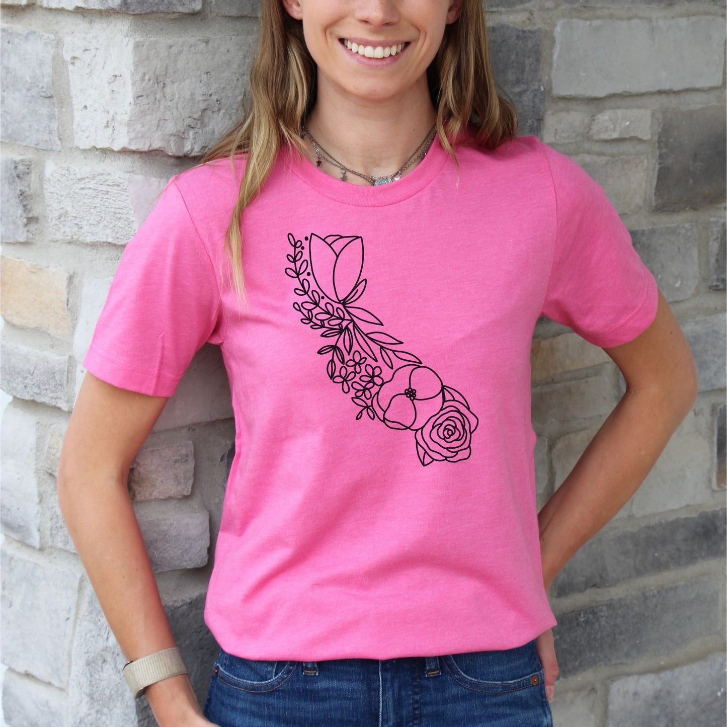 California Floral State Graphic Tee