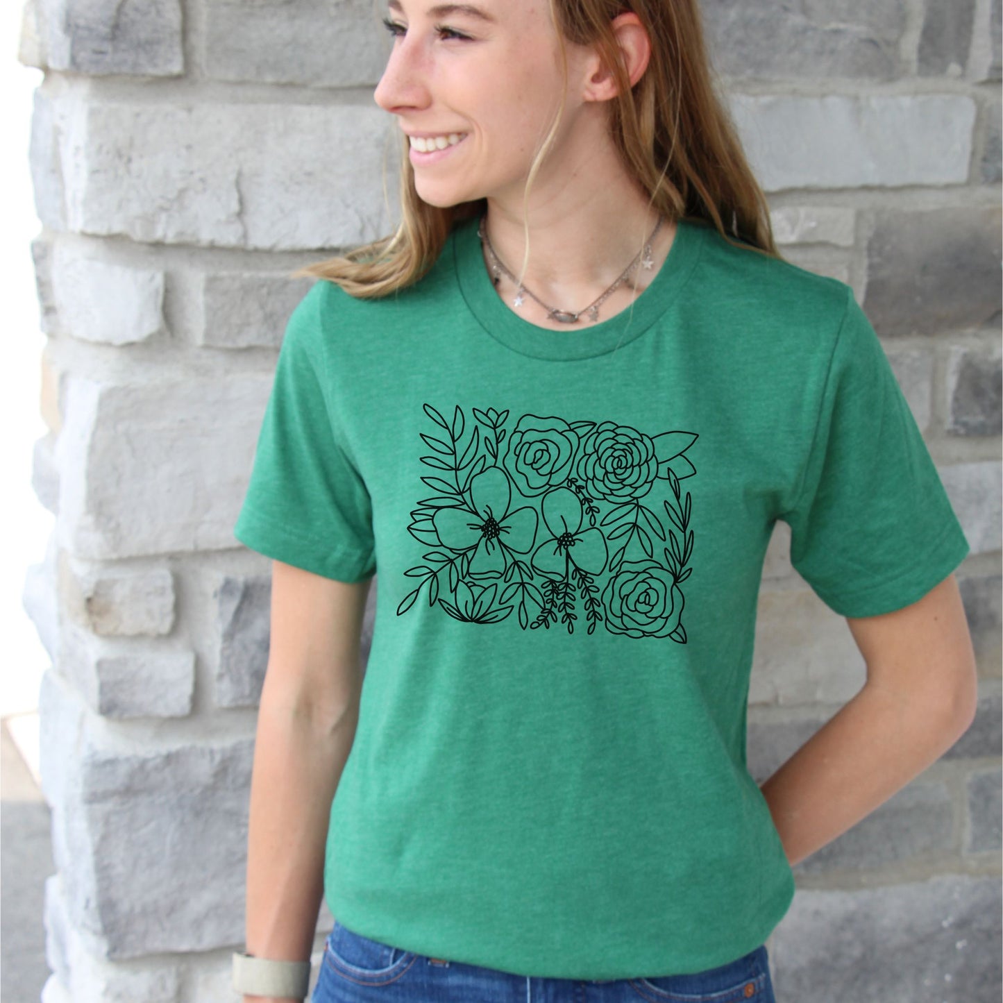 Colorado Floral State Graphic Tee