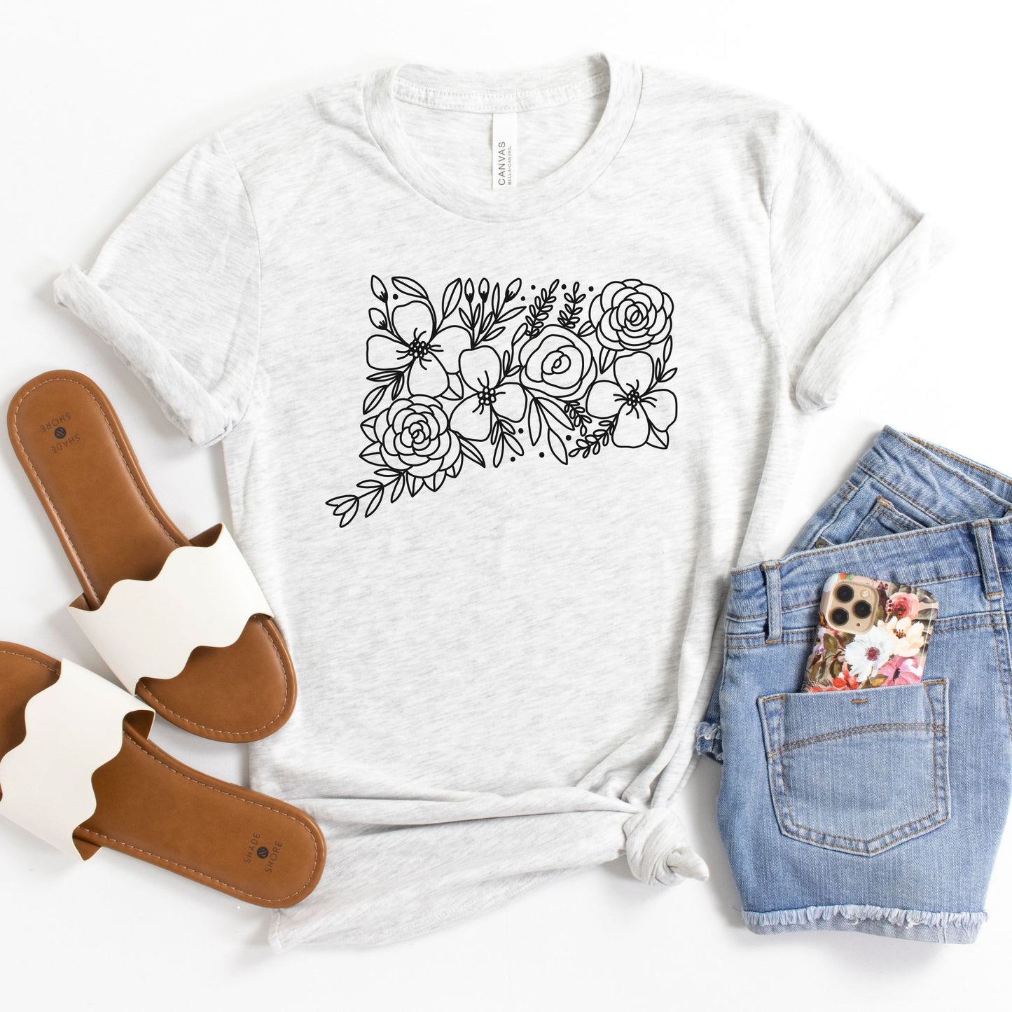 Connecticut Floral State Graphic Tee