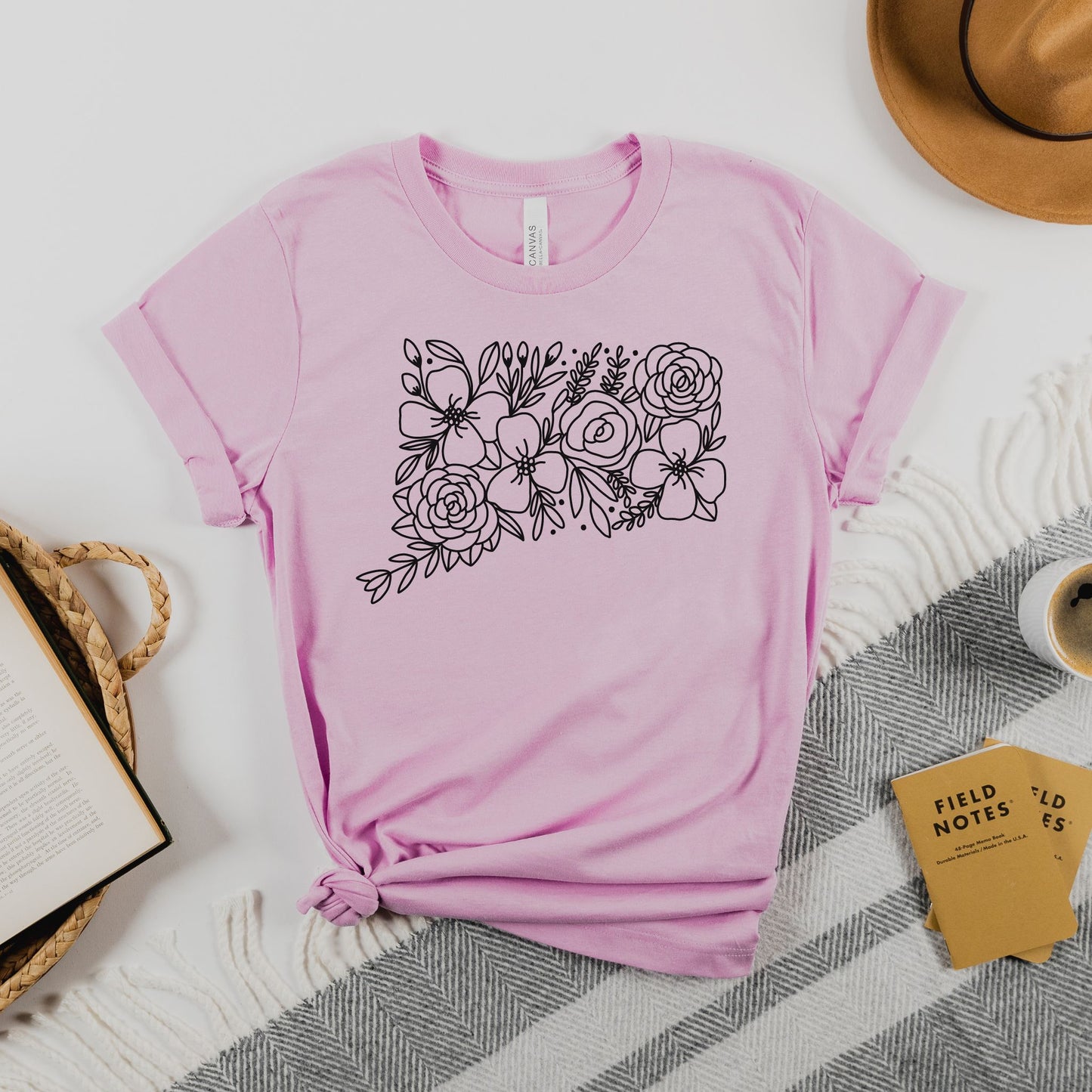 Connecticut Floral State Graphic Tee