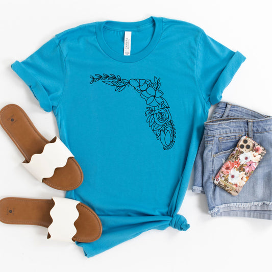 Florida Floral State Graphic Tee