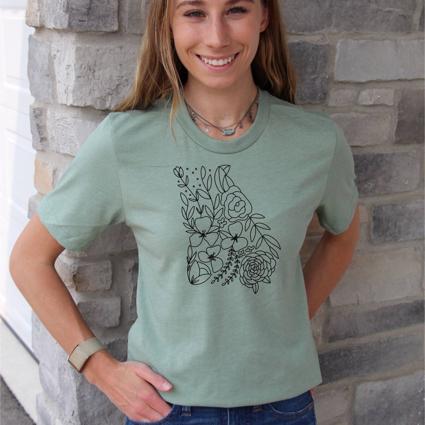 Georgia Floral State Graphic Tee