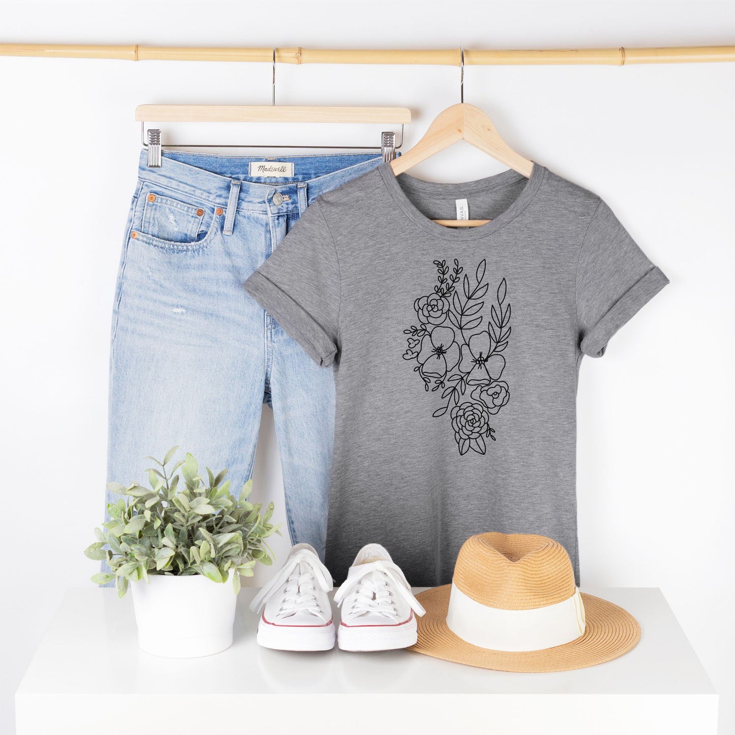 Illinois Floral State Graphic Tee