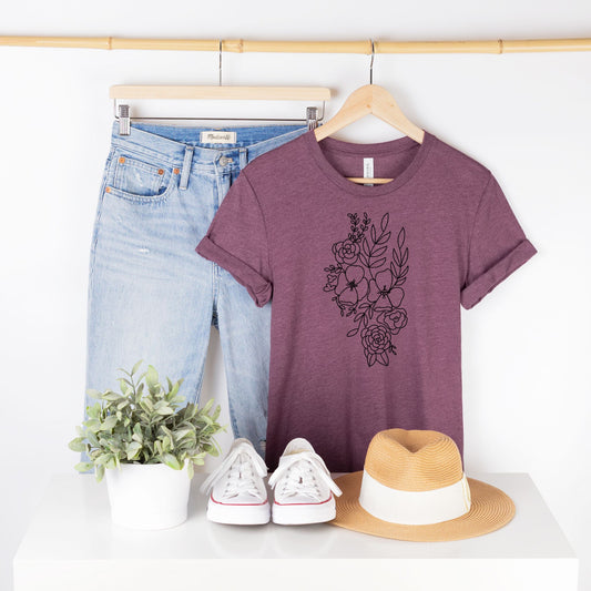 Illinois Floral State Graphic Tee