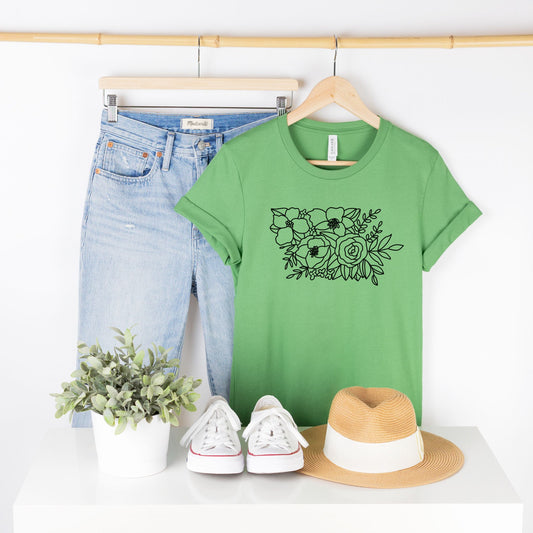 Iowa Floral State Graphic Tee