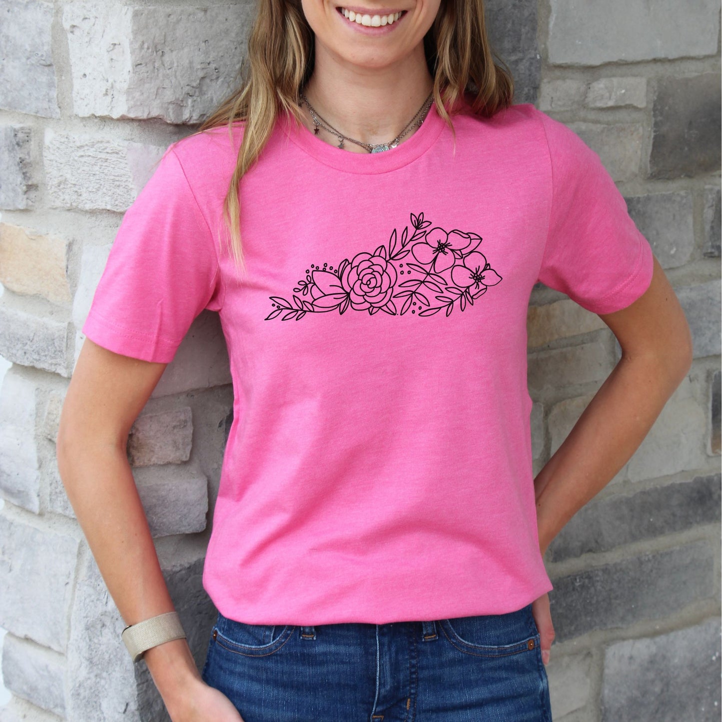 Kentucky Floral State Graphic Tee