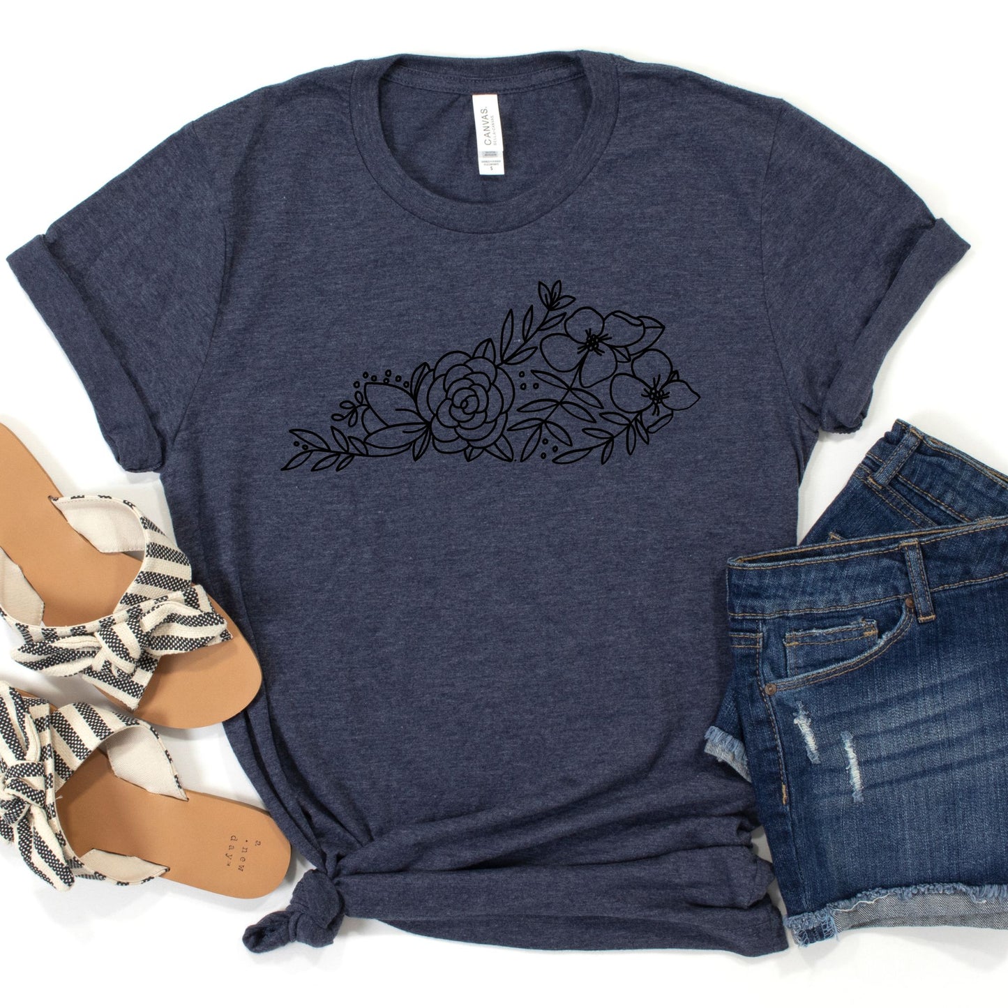 Kentucky Floral State Graphic Tee