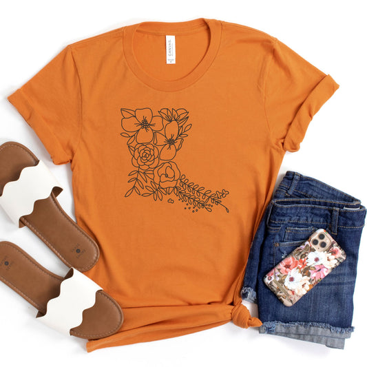 Louisiana Floral State Graphic Tee