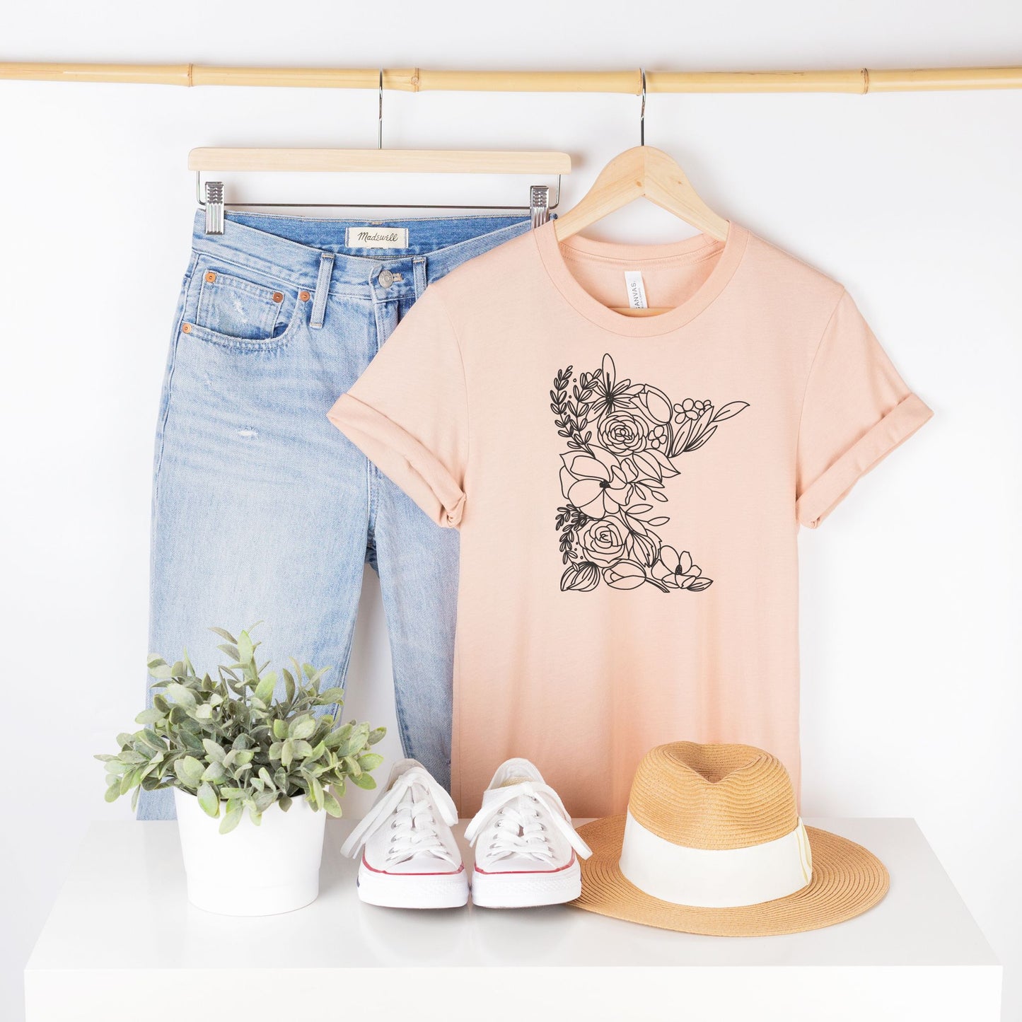 Minnesota Floral State Graphic Tee