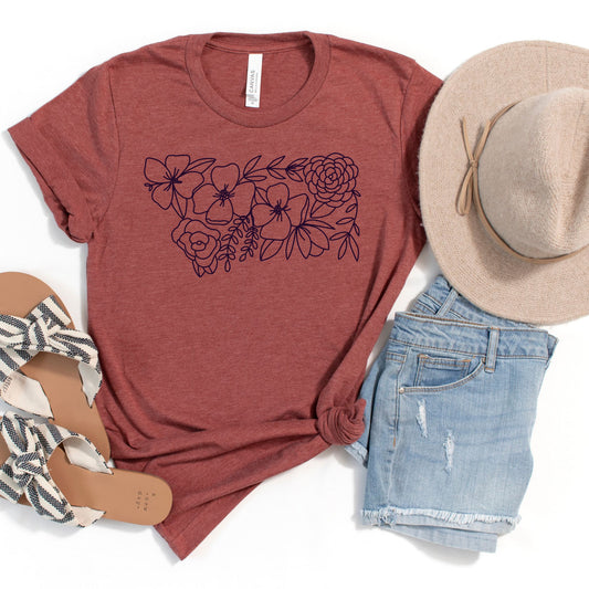 Montana Floral State Graphic Tee