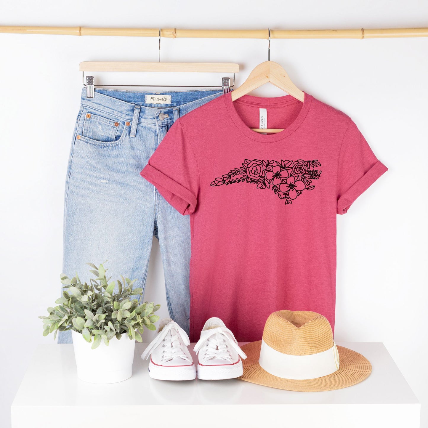North Carolina Floral State Graphic Tee