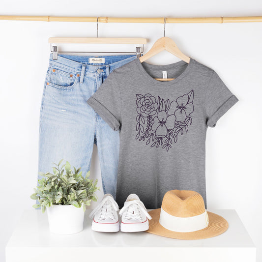 Ohio Floral State Graphic Tee