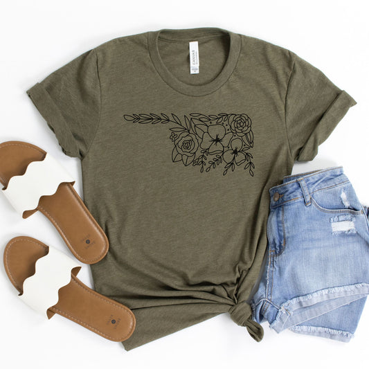 Oklahoma Floral State Graphic Tee
