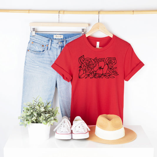 Pennsylvania Floral State Graphic Tee