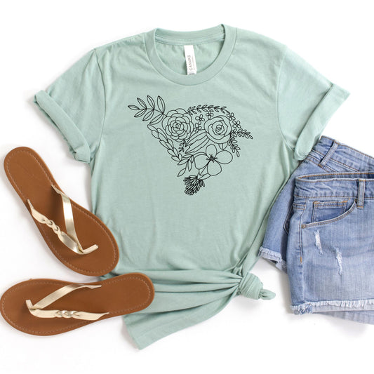 South Carolina Floral State Graphic Tee