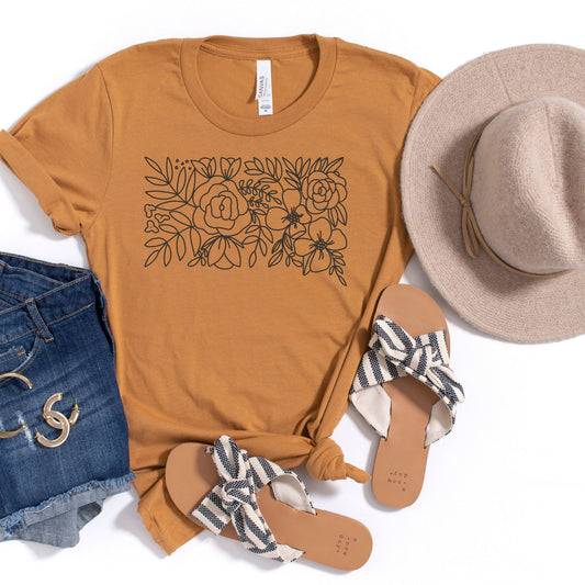 South Dakota Floral State Graphic Tee