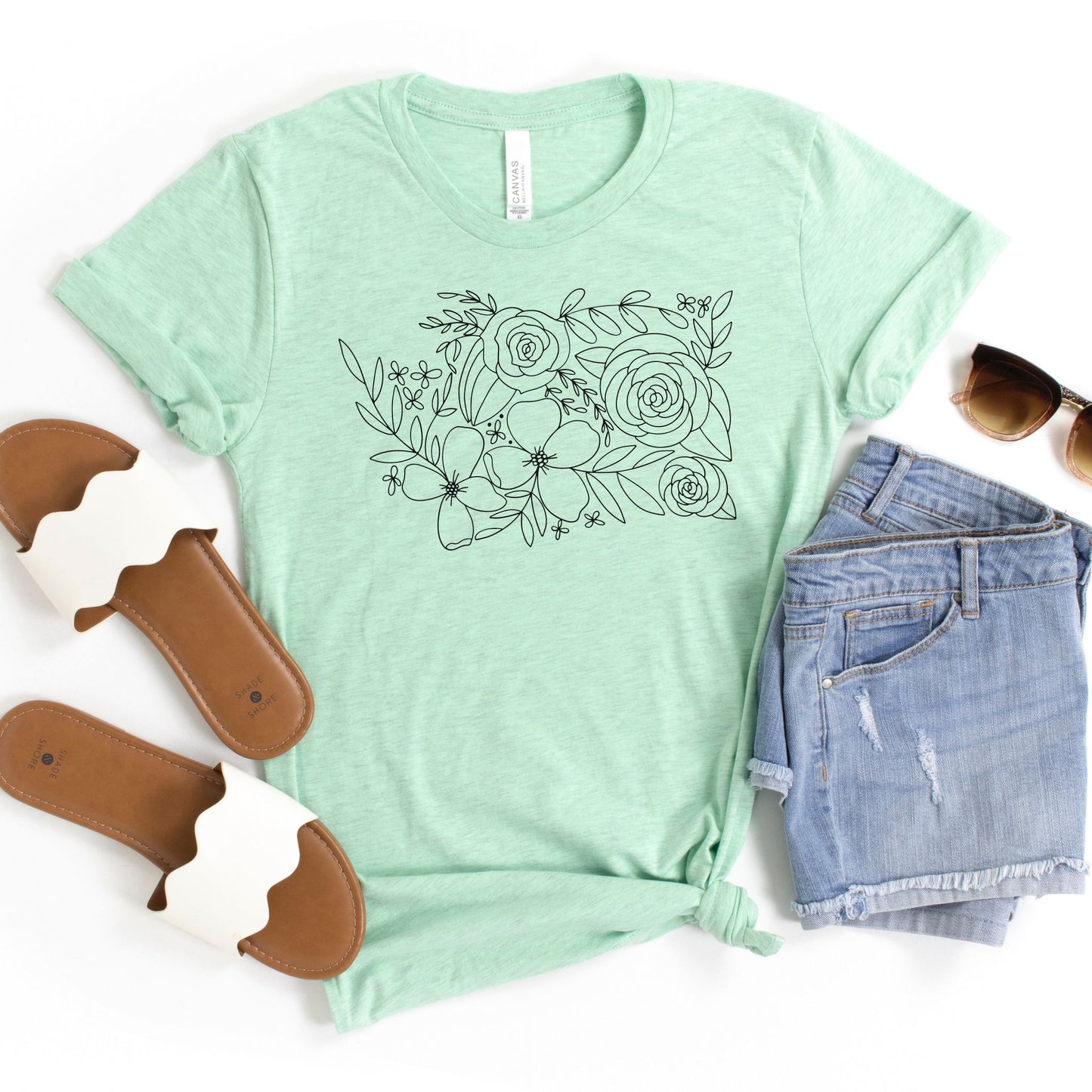Washington Floral State Graphic Tee