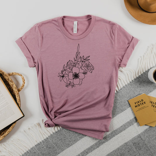 West Virginia Floral State Graphic Tee