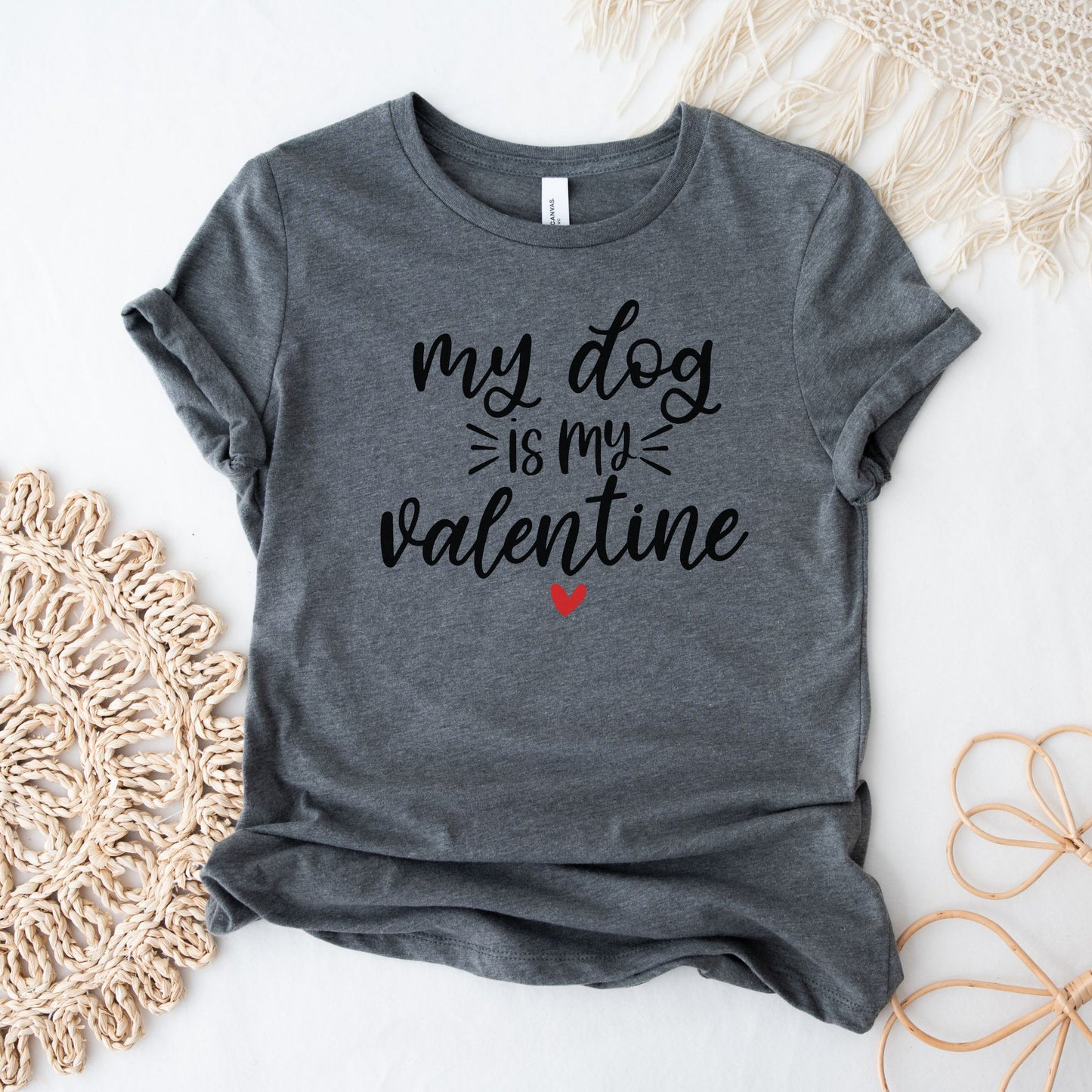 My Dog is My Valentine Graphic Tee