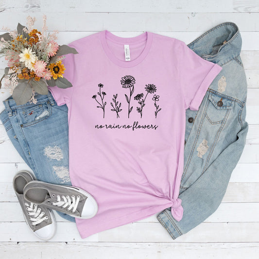 Flower Quote Graphic Tee in Lilac