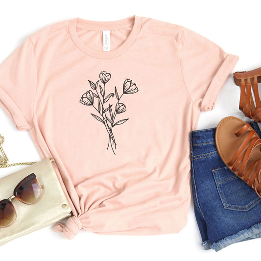 Cosmos Flower Graphic Tee