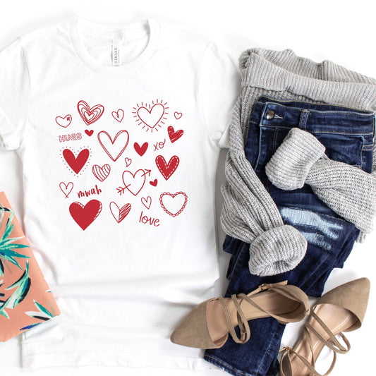 Heart Collage Graphic Tee